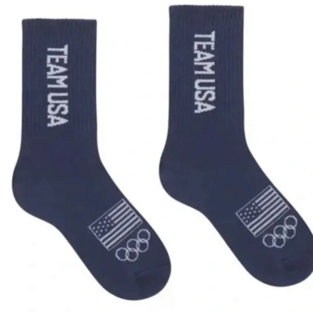 NIB SKIMS TEAM USA Olympic Capsule Flag Socks.Olympic Capsule Flag Socks |